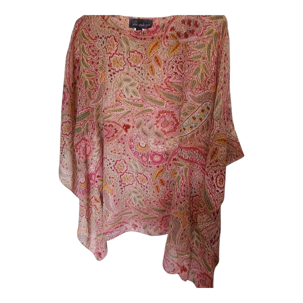 Susan Graver Paisley Top Size L